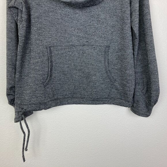REI Women's Cowl Neck Sweatshirt Size M Gray Drawstring Waist Outdoor - Picture 2 of 5